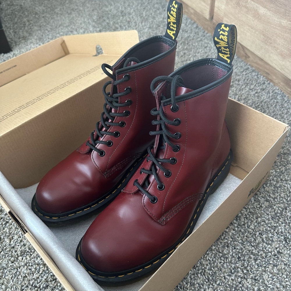 Dr. Martens Cherry Red Boots